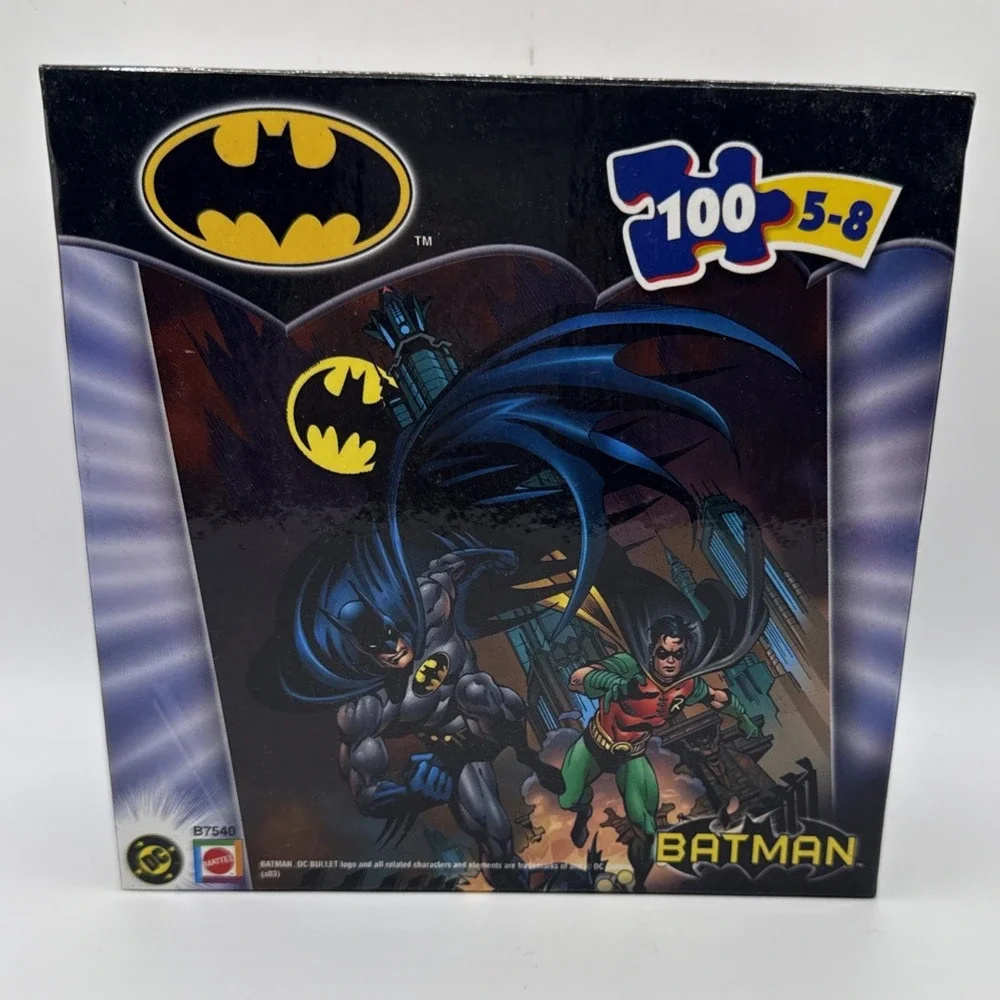 Vintage 2003 Batman 100 Piece Puzzle Sealed New Free Ship!